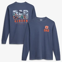 Men's Navy Auburn Tigers Father's Day Campus Drawing Long Sleeve T-Shirt