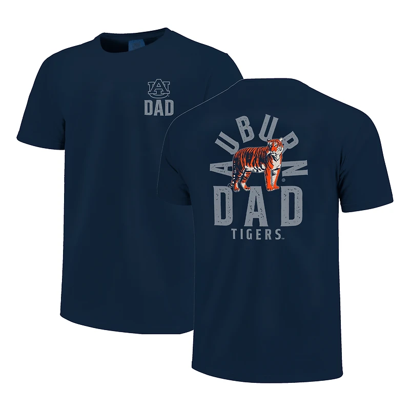 T-shirt homme bleu marine Auburn Tigers avec logo mascotte pour la fête des pères