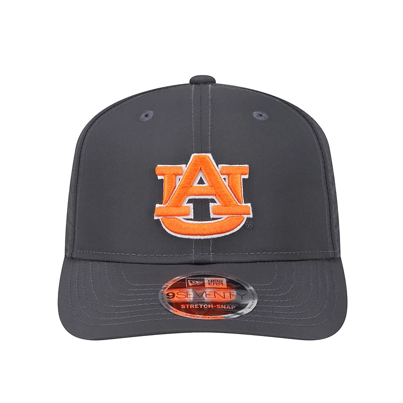 Men's New Era Charcoal Auburn Tigers 9SEVENTY Stretch-Snap Hat