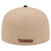 Casquette ajustée bicolore 59FIFTY New Era Khaki Auburn Tigers pour homme