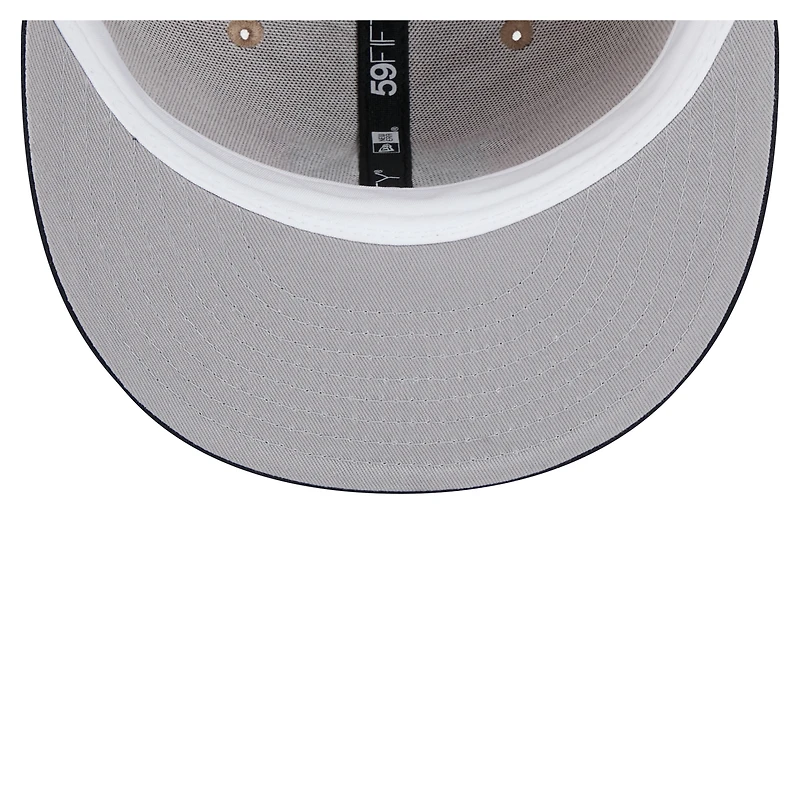 Men's New Era  Khaki Auburn Tigers Two-Tone 59FIFTY Fitted Hat