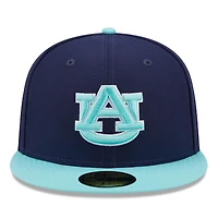 Men's New Era Navy/Light Blue Auburn Tigers 59FIFTY Fitted Hat