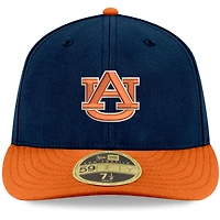 Men's New Era Navy/Orange Auburn Tigers Basic Low Profile 59FIFTY Fitted Hat