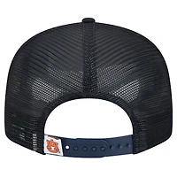 Casquette snapback 9FIFTY Trucker Auburn Tigers de New Era pour homme bleu marine
