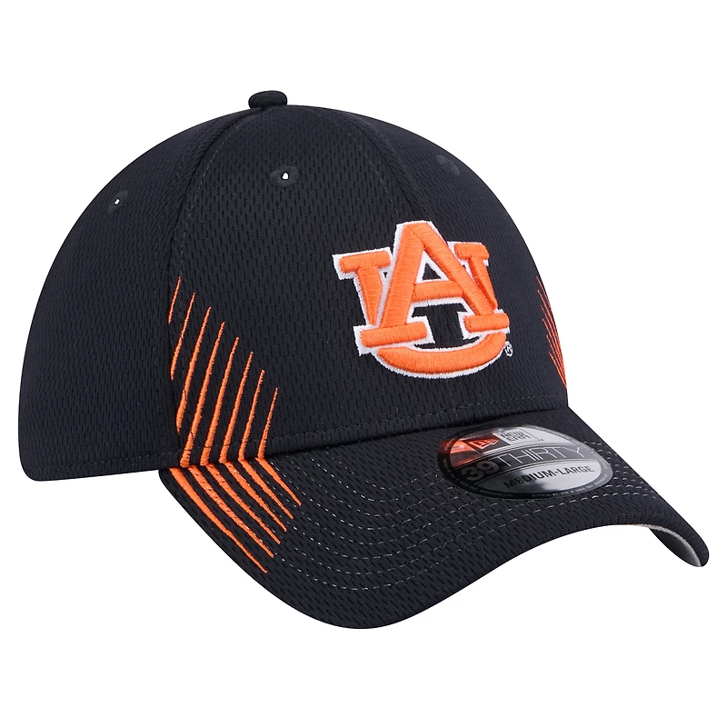 Casquette flexible 39THIRTY Active Slash Sides Auburn Tigers New Era pour hommes