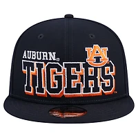 Casquette Snapback 9FIFTY Game Day Auburn Tigers New Era pour homme bleu marine