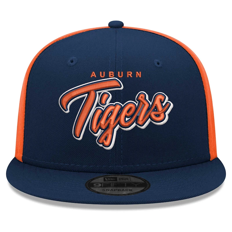 Men's New Era  Navy Auburn Tigers Outright 9FIFTY Snapback Hat