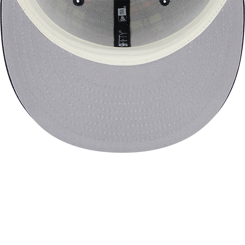 Casquette Snapback 9FIFTY à carreaux bleu marine Auburn Tigers de New Era pour homme