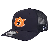 Casquette camionneur extensible à boutons-pression New Era Navy Auburn Tigers Primary 9SEVENTY pour homme