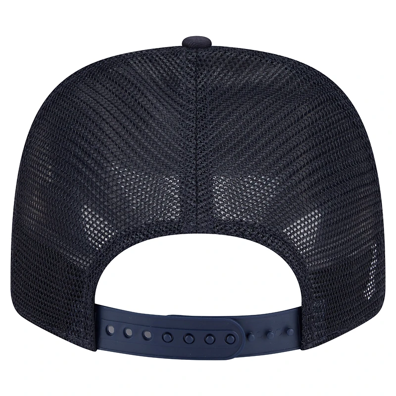 Casquette camionneur extensible à boutons-pression New Era Navy Auburn Tigers Primary 9SEVENTY pour homme
