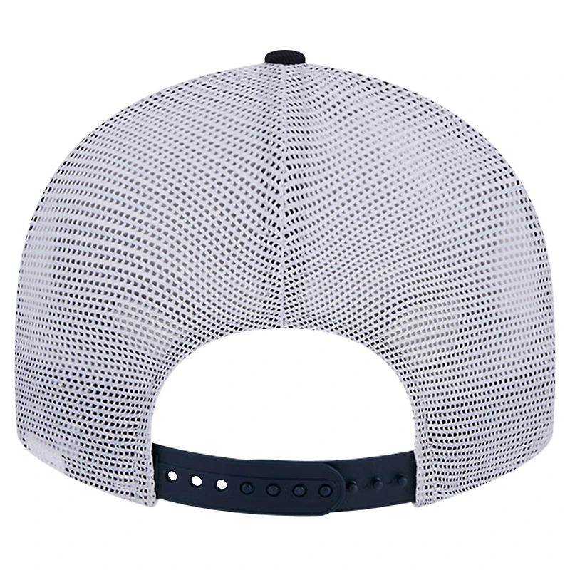 Casquette de camionneur Snapback 9FIFTY bleu marine Auburn Tigers Throwback Circle Patch pour hommes New Era