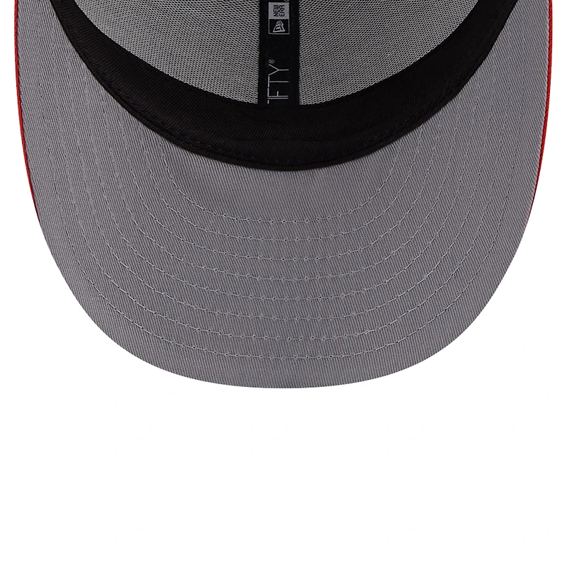 Casquette de camionneur Snapback 9FIFTY bleu marine Auburn Tigers Throwback Circle Patch pour hommes New Era