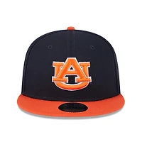 Men's New Era Navy Auburn Tigers Two-Tone 9FIFTY Snapback Hat