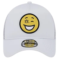 Men's New Era White Auburn Tigers Wink Foam Trucker Adjustable Hat