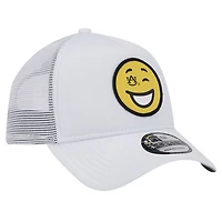 Men's New Era White Auburn Tigers Wink Foam Trucker Adjustable Hat