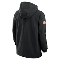 Veste Nike noire Auburn Tigers 2025 NCAA Military Appreciation Full-Snap pour homme