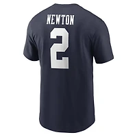 T-shirt Nike Cam Newton bleu marine pour homme avec nom et numéro des Auburn Tigers