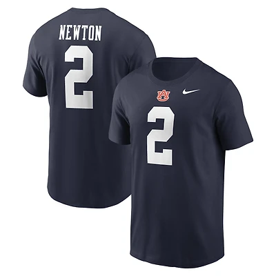 T-shirt Nike Cam Newton bleu marine pour homme avec nom et numéro des Auburn Tigers