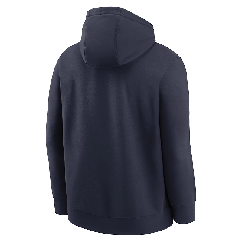Men's Nike Charles Barkley Navy Auburn Tigers Name & Number Club Fleece Hoodie