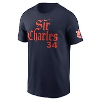 Men's Nike Charles Barkley Navy Auburn Tigers Sir Name & Number T-Shirt
