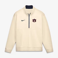 Men's Nike Cream Auburn Tigers Primetime Club Fleece Half-Zip Pullover