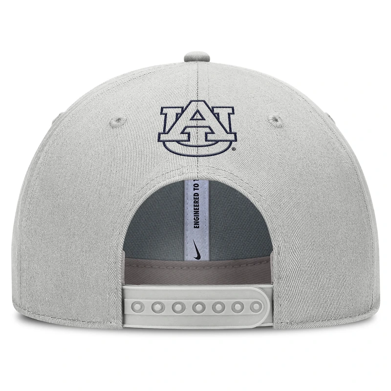Casquette ajustable Nike grise Auburn Tigers 2025 On-Field Primetime Rise Dri-FIT pour homme