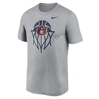 T-shirt Nike Dri-FIT gris Auburn Tigers Basketball Icon Legend pour homme