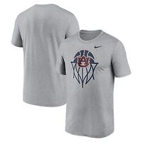 Men's Nike Gray Auburn Tigers Basketball Icon Legend Dri-FIT T-Shirt
