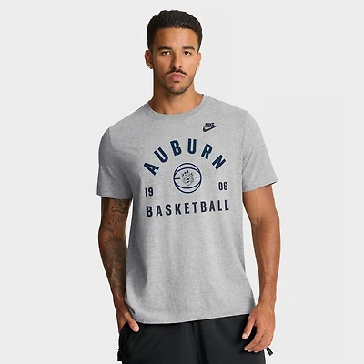 Men's Nike Heather Gray Auburn Tigers Basketball Legacy Arch T-Shirt