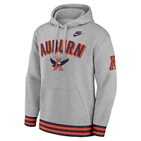Men's Nike Heather Gray Auburn Tigers Legacy Retro Pullover Hoodie