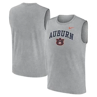 Débardeur Nike Dri-FIT pour homme, gris chiné Auburn Tigers Primetime Legend Arch