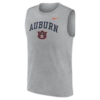 Débardeur Nike Dri-FIT pour homme, gris chiné Auburn Tigers Primetime Legend Arch