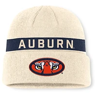 Bonnet en tricot à revers Nike Natural Auburn Tigers Peak Primetime Utility pour homme