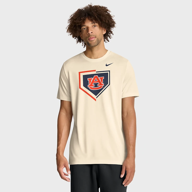 Men's Nike Natural Auburn Tigers Primetime Baseball Icon Legend Dri-FIT T-Shirt