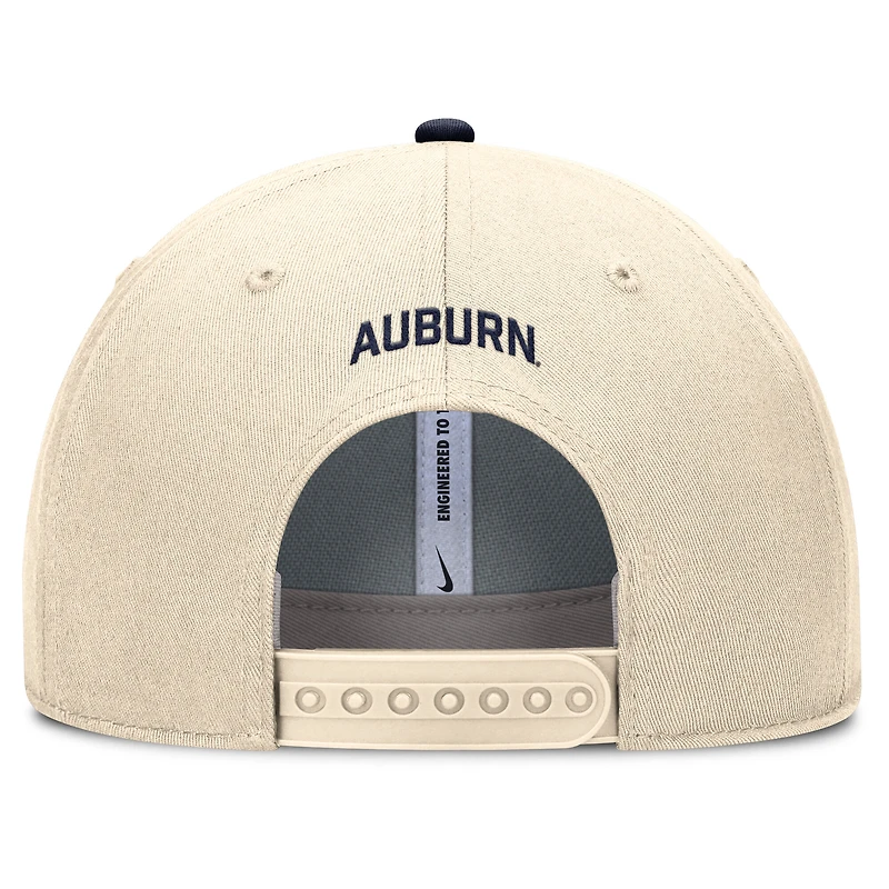 Casquette ajustable Nike Natural Auburn Tigers Primetime Rise Dri-FIT pour homme