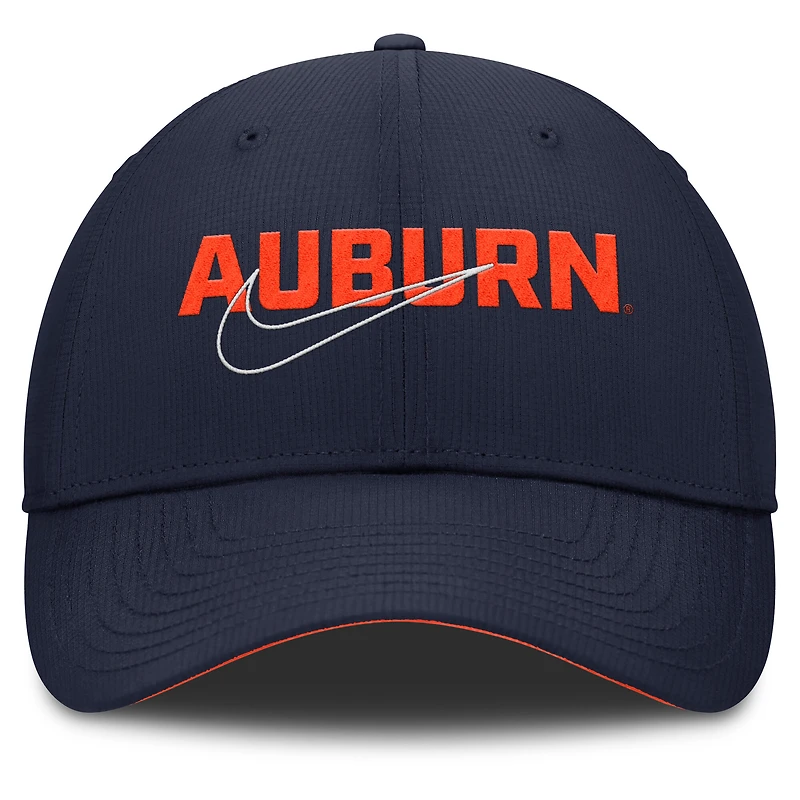 Casquette Nike Auburn Tigers 2025 Sideline Campus Pro Local Snapback pour homme, bleu marine/orange