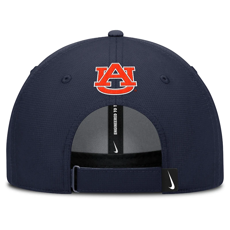 Casquette Nike Auburn Tigers 2025 Sideline Campus Pro Local Snapback pour homme, bleu marine/orange