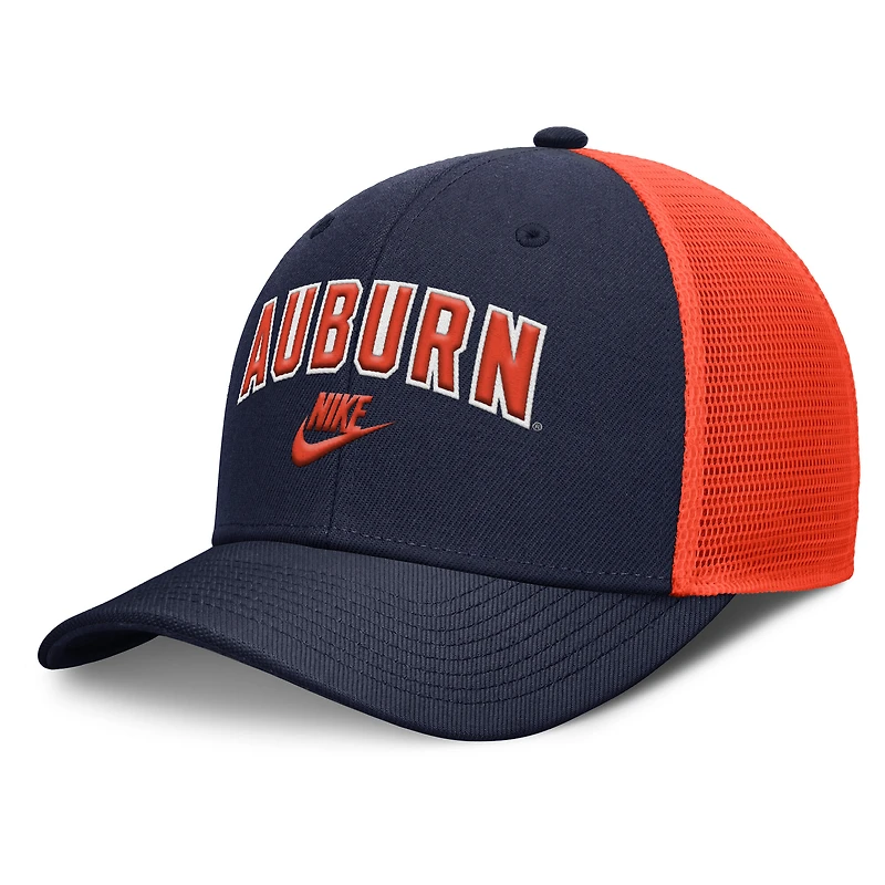 Casquette Nike Auburn Tigers 2025 Sideline Campus Pro Local Snapback pour homme, bleu marine/orange