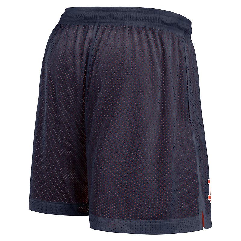 Short réversible Nike Courtside Standard Issue Dri-FIT bleu marine/orange Auburn Tigers pour homme