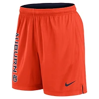 Men's Nike Navy/Orange Auburn Tigers Courtside Standard Issue Dri-FIT Reversible Shorts