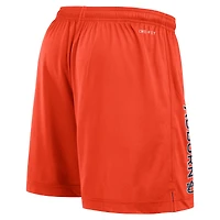 Men's Nike Navy/Orange Auburn Tigers Courtside Standard Issue Dri-FIT Reversible Shorts