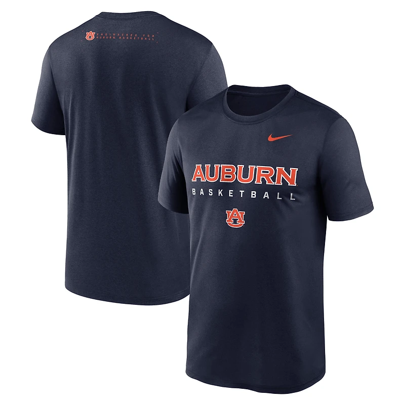 Men's Nike Navy Auburn Tigers 2025 Courtside Basketball Legend Dri-FIT T-Shirt