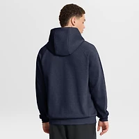 Sweat à capuche Nike bleu marine Auburn Tigers 2025 Courtside Basketball Practice Raglan Dri-FIT pour homme