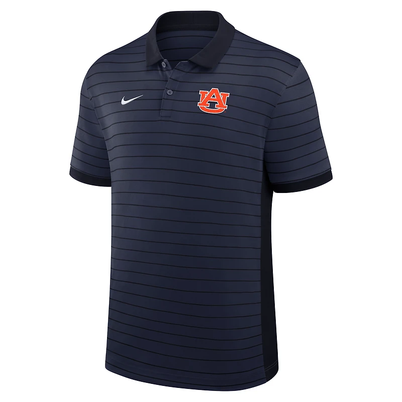 Men's Nike Navy Auburn Tigers 2025 Early Season Coaches Sideline Victory Stripe Dri-FIT Polo