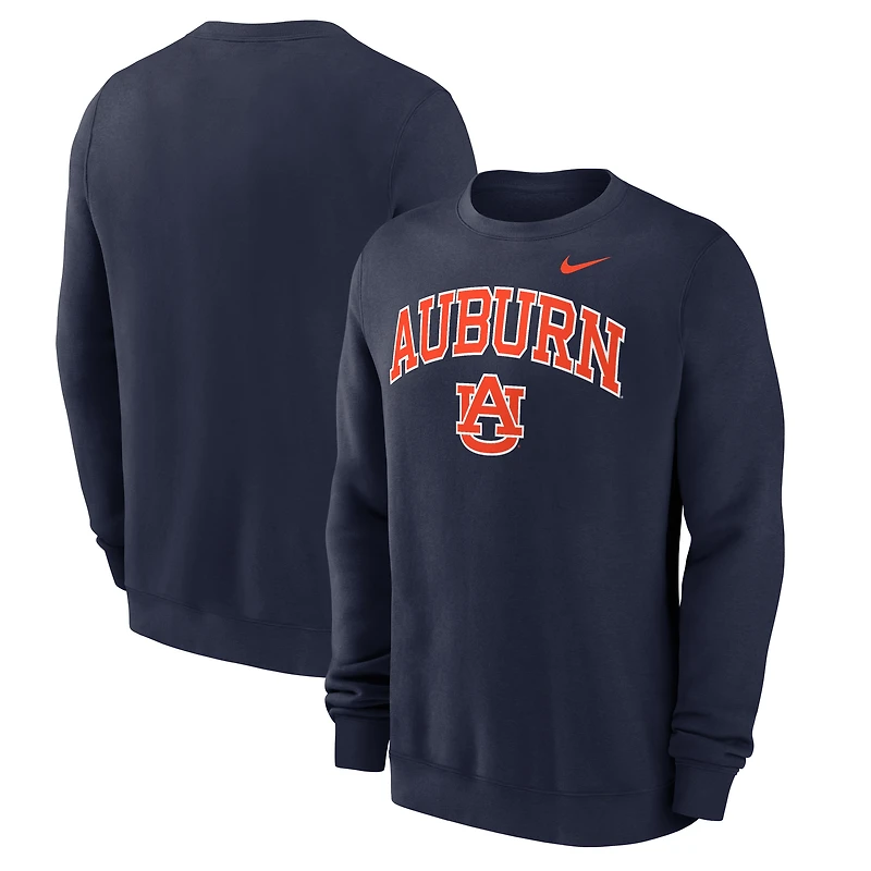 Sweat-shirt Nike bleu marine Auburn Tigers Arch pour homme