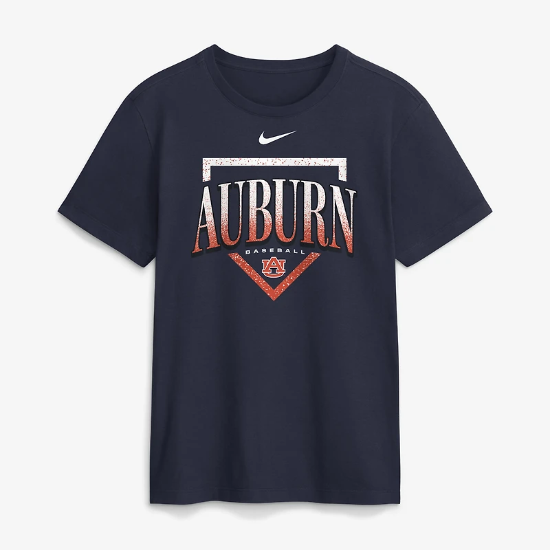 T-shirt Nike bleu marine pour homme du club de baseball des Auburn Tigers