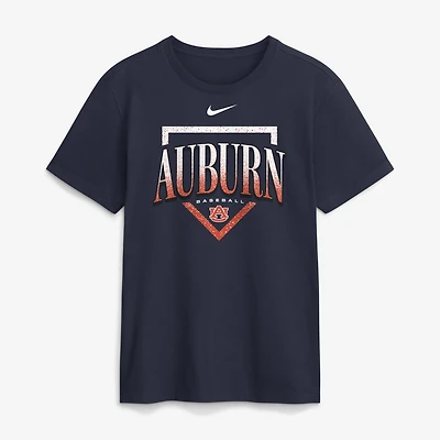 T-shirt Nike bleu marine pour homme du club de baseball des Auburn Tigers