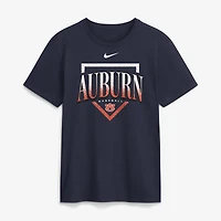T-shirt Nike bleu marine pour homme du club de baseball des Auburn Tigers