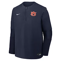 Men's Nike Navy Auburn Tigers Dugout Dri-FIT Quarter-Zip Long Sleeve Windshirt