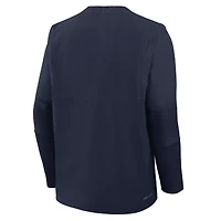 Men's Nike Navy Auburn Tigers Dugout Dri-FIT Quarter-Zip Long Sleeve Windshirt